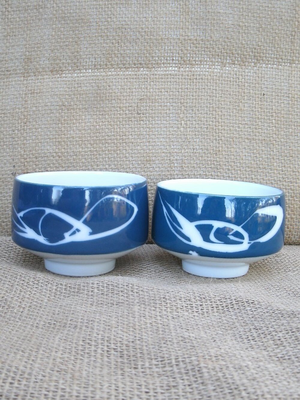 Vintage Japanese Arita Porcelain Rice Bowl Set of 2